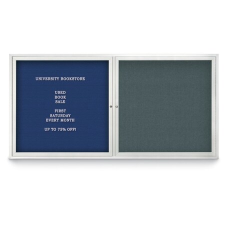 United Visual Products Corkboard, Keylime/Bronze, 96"x48" UV435HPLUS-BRONZE-KEYLIME